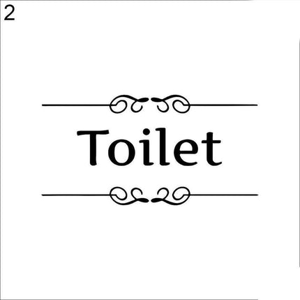 Quirky Toilet-Themed PVC Wall Decal Sticker for Bathroom Makeover - Très Elite