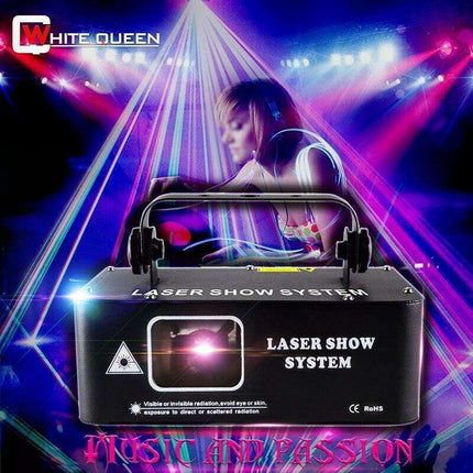 RGB 500mW Laser Light Show Projector for Dynamic DJ and Stage Effects - Très Elite