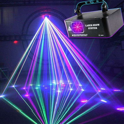 RGB 500mW Laser Light Show Projector for Dynamic DJ and Stage Effects - Très Elite