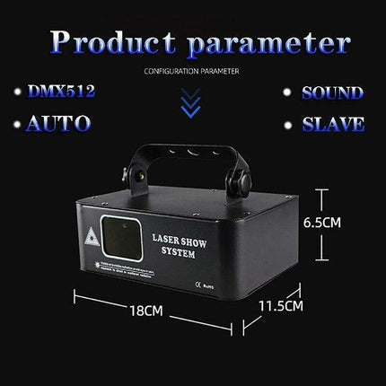 RGB 500mW Laser Light Show Projector for Dynamic DJ and Stage Effects - Très Elite