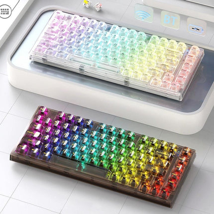 RGB Mechanical Gaming Keyboard with 82 Keys and Switch Customization - Très Elite