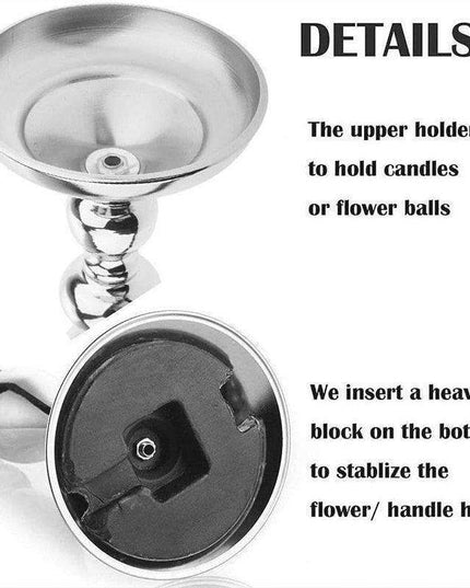 Mermaid Magic: Elegant Candle Holder Stand with Customizable Floral Display Options