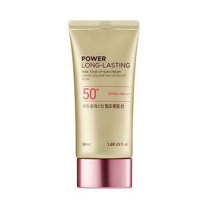 Radiance-Enhancing Pink Tone Up Sunscreen SPF 50+ - 50ml Glow Booster