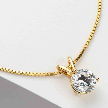 Radiant 1 Carat Moissanite Pendant Necklace: A Timeless Jewel of Elegance