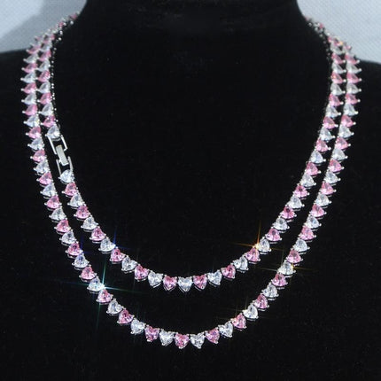 Radiant Desire CZ Diamond Tennis Necklace - Très Elite