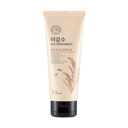 Radiant Glow Rice Bran Foaming Cleanser - Illuminating Skincare Essence