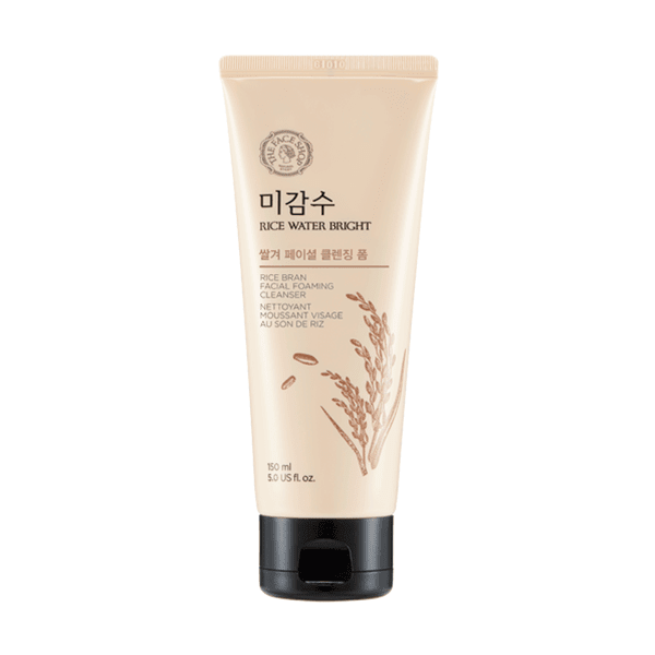 Radiant Glow Rice Bran Foaming Cleanser - Illuminating Skincare Essence