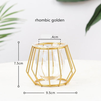 Radiant Golden Nordic Resin Sculpture - Elegant Home Decor Statement