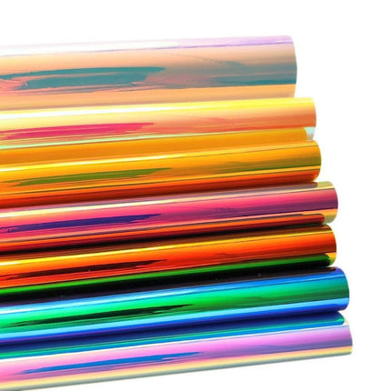 Radiant Holographic Mirror PU Leather Crafting Sheet - Très Elite