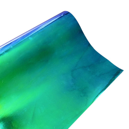Radiant Holographic Mirror PU Leather Crafting Sheet - Très Elite