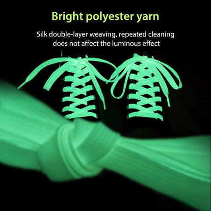 Radiant Nighttime Shoelaces - Shine Bright with Vibrant Glow
