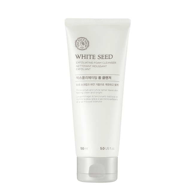 Radiant Renewal Exfoliating Foam Cleanser with White Seed - Brighten and Revitalize Your Skin