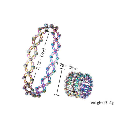 Radiant Rhinestone Ring Bracelet: A Perfect Fusion of Elegance and Versatility
