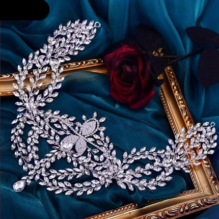 Radiant Rhinestone Wedding Headband: Sophisticated Bridal Hair Accessory