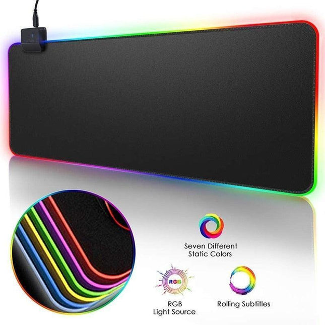 Radiation-Shielded Extra-Large LED Gaming Mousepad - Available Now with 0.55kg Weight