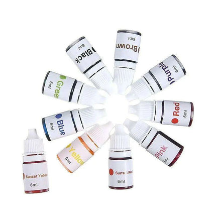 Rainbow 7-Color UV Reactive Craft Stamp Ink for Creative Projects - Très Elite