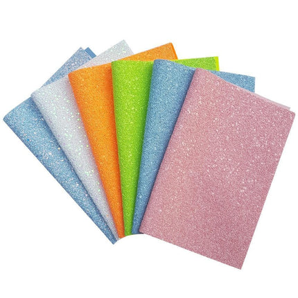 Rainbow Sparkle Faux Leather Crafting Sheets for Creative Projects - Très Elite
