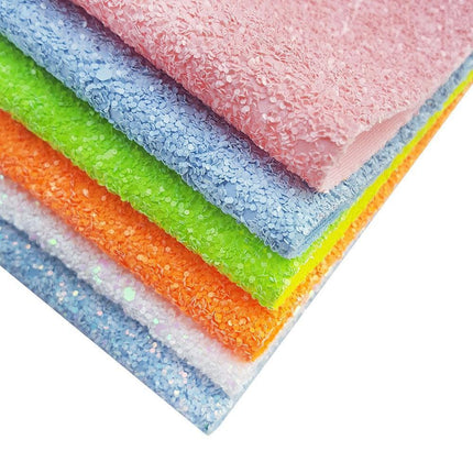 Rainbow Sparkle Faux Leather Crafting Sheets for Creative Projects - Très Elite