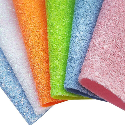 Rainbow Sparkle Faux Leather Crafting Sheets for Creative Projects - Très Elite