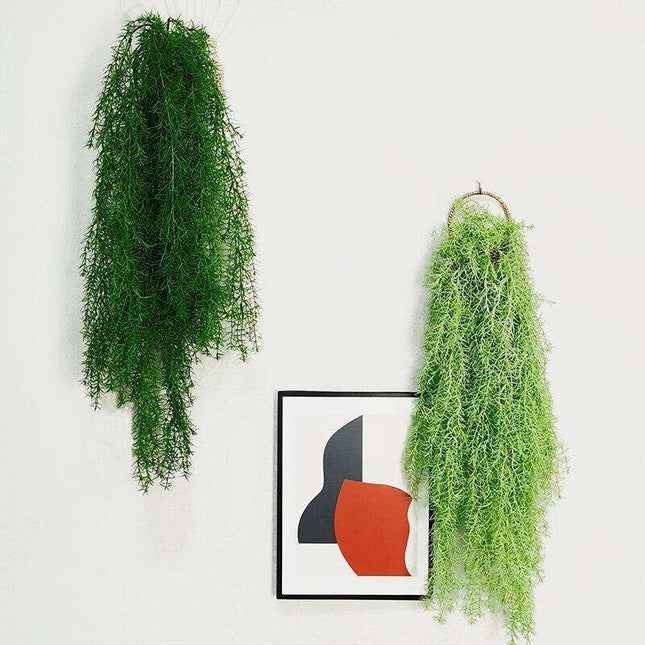 Realistic Faux Water Plant Wall Decor - Effortless Elegance for a Calming Ambiance