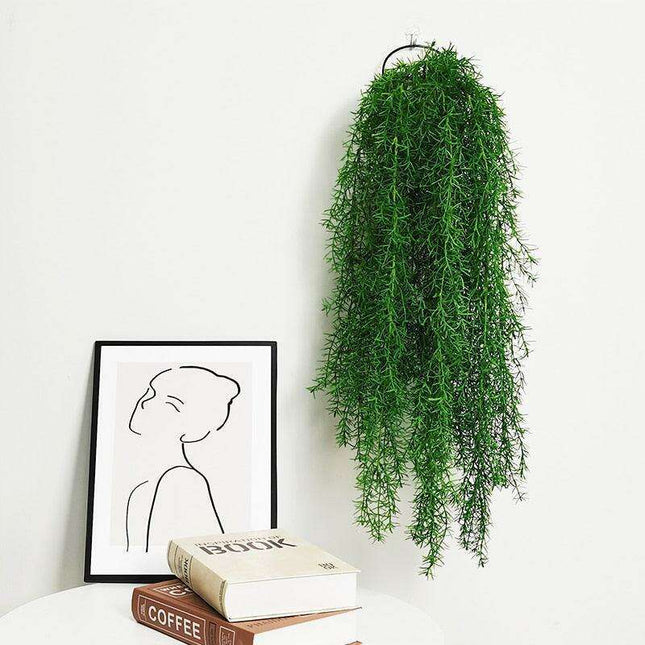 Realistic Faux Water Plant Wall Decor - Effortless Elegance for a Calming Ambiance