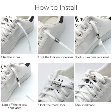 Revamp Your Footwear Style with the Innovative No Tie Elastic Shoelaces Kit- Très Elite- Très Elite
