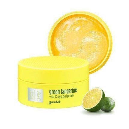 Revitalizing Green Tangerine Vitamin C Hydrogel Eye Masks - Quick Brightening Treatment for Dull Eyes (Set of 60) - Très Elite
