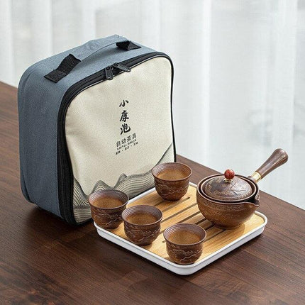 Revolutionary Lazy Kung Fu Auto-Spin Tea Set: Elevate Your Brewing Experience - Très Elite