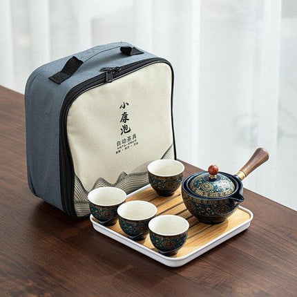 Revolutionary Lazy Kung Fu Auto-Spin Tea Set: Elevate Your Brewing Experience - Très Elite
