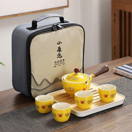 Revolutionary Lazy Kung Fu Auto-Spin Tea Set: Elevate Your Brewing Experience - Très Elite