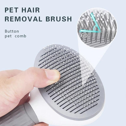 Revolutionary Self-Cleaning Pet Groomer for Dogs and Cats - Eliminate Tangles Effortlessly! - Très Elite