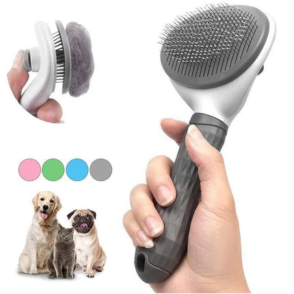 Revolutionary Self-Cleaning Pet Groomer for Dogs and Cats - Eliminate Tangles Effortlessly! - Très Elite