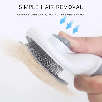 Revolutionary Self-Cleaning Pet Groomer for Dogs and Cats - Eliminate Tangles Effortlessly! - Très Elite