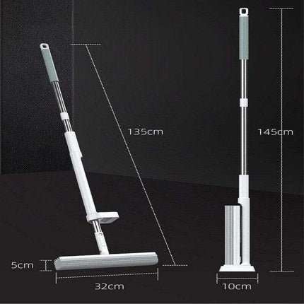 Revolutionary Self-Cleaning Rubber Cotton Mop Set for Effortless Home Cleaning - Très Elite