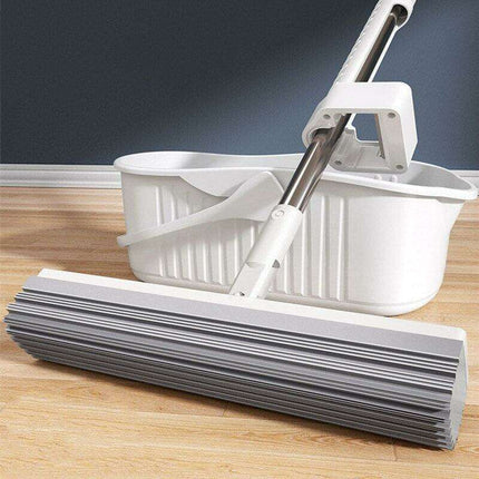 Revolutionary Self-Cleaning Rubber Cotton Mop Set for Effortless Home Cleaning - Très Elite