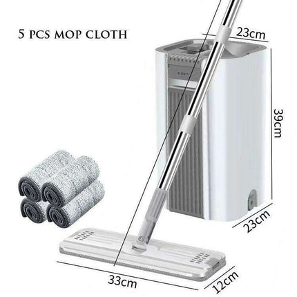 Revolutionary Self-Wringing Microfiber Mop Set - Your Ultimate Cleaning Companion