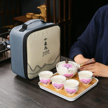 Revolutionary Spinning Porcelain Tea Set for Effortless Brewing - Très Elite