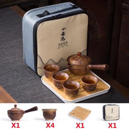 Revolutionary Spinning Porcelain Tea Set for Effortless Brewing - Très Elite