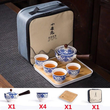 Revolutionary Spinning Porcelain Tea Set for Effortless Brewing - Très Elite