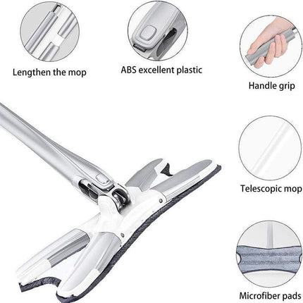 Revolutionary X-Type Squeeze Mop System: Transform Your Cleaning Experience - Très Elite