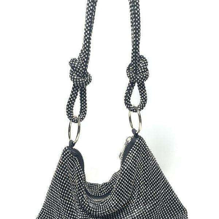 Rhinestone Radiance Underarm Clutch - Très Elite