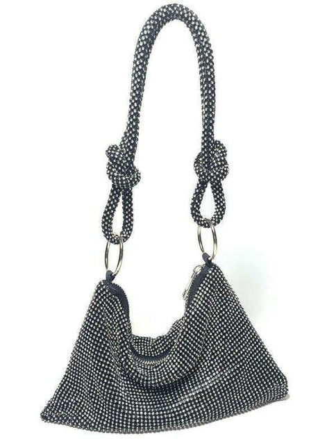Rhinestone Radiance Underarm Clutch - Très Elite