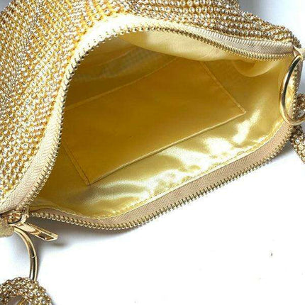 Rhinestone Radiance Underarm Clutch - Très Elite