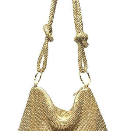 Rhinestone Radiance Underarm Clutch - Très Elite