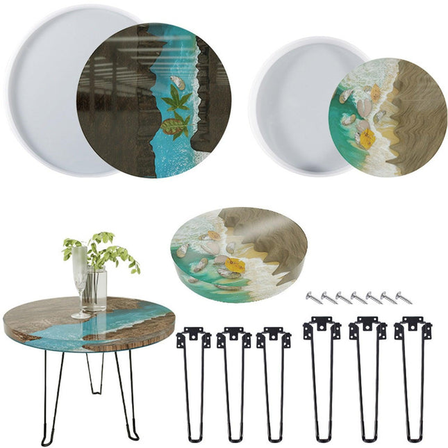 River Table Resin Crafting Mold Kit - Create Stunning Epoxy Designs - Très Elite