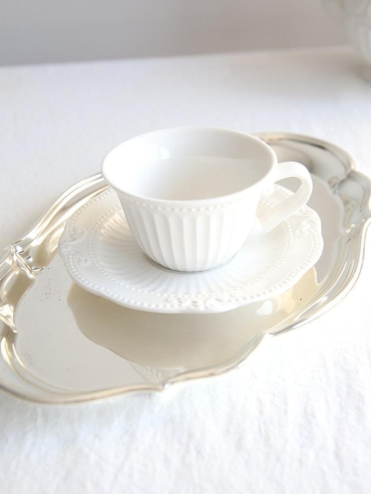 Rococo Reverie: Luxurious Porcelain Tea Set for Elegant Gatherings - Très Elite