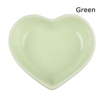 Romantic Heart-Shaped Ceramic Sauce Dish Set - Elegant Dining Accessories - Très Elite