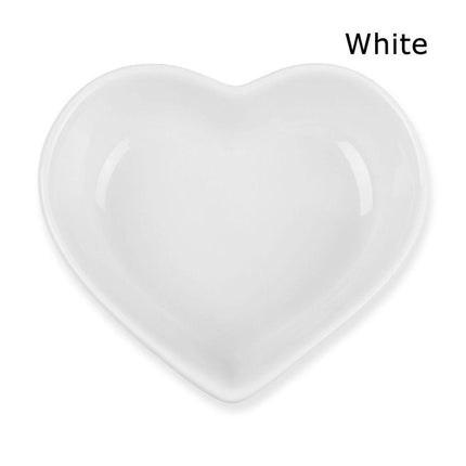 Romantic Heart-Shaped Ceramic Sauce Dish Set - Elegant Dining Accessories - Très Elite