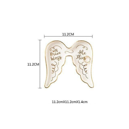 Romantic Heart-Shaped Ceramic Trinket Dish with Colorful Designs