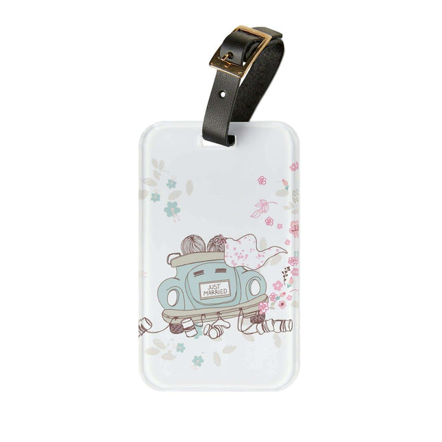 Romantic Journey: Premium Luggage Tag Set by Maison d'Elite